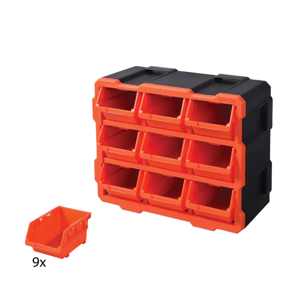 [BEST SELLER] TACTIX Plastic Rack With 9 Bins - Image 4