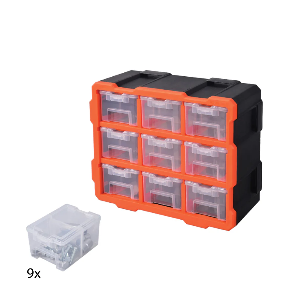 TACTIX Plastic Rack With 9 Organizers - Image 4