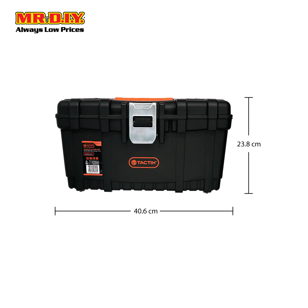 TACTIX Plastic Tool Box 16" - Image 8