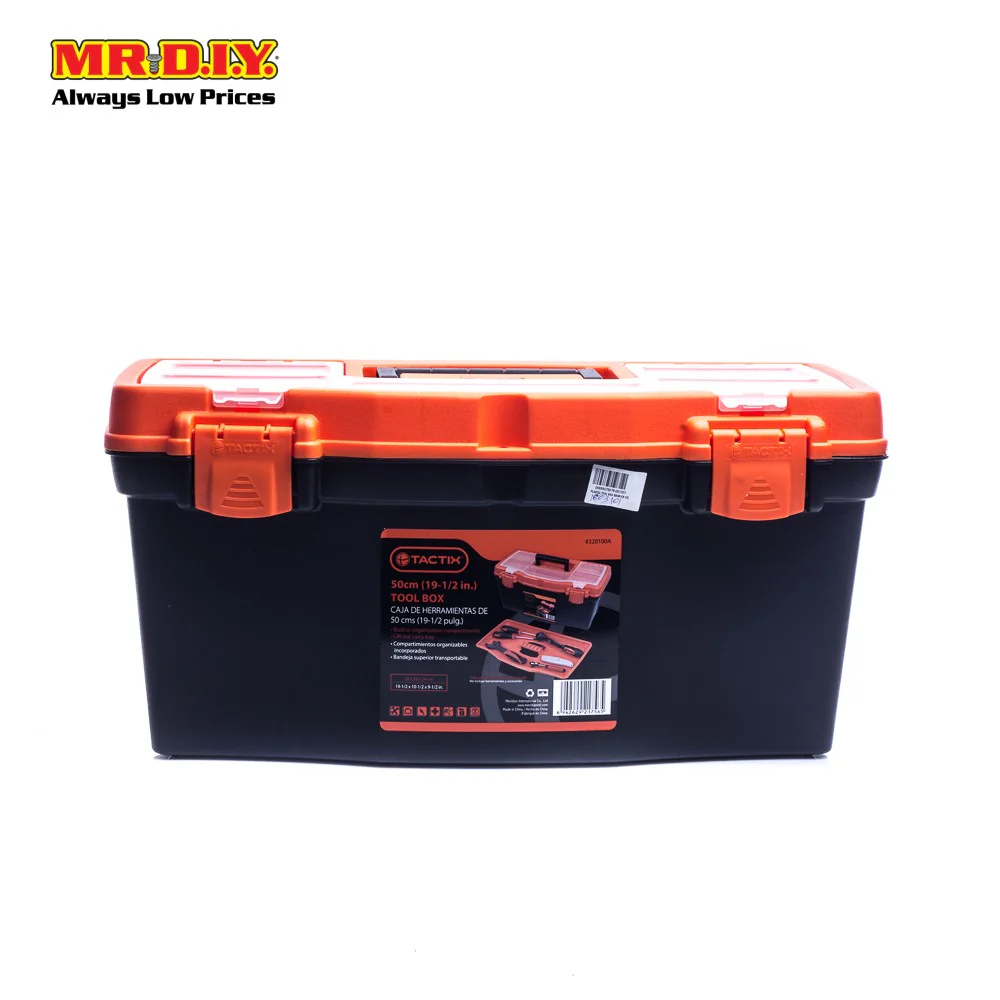 TACTIX Plastic Tool Box (50cm/19'") - Image 5