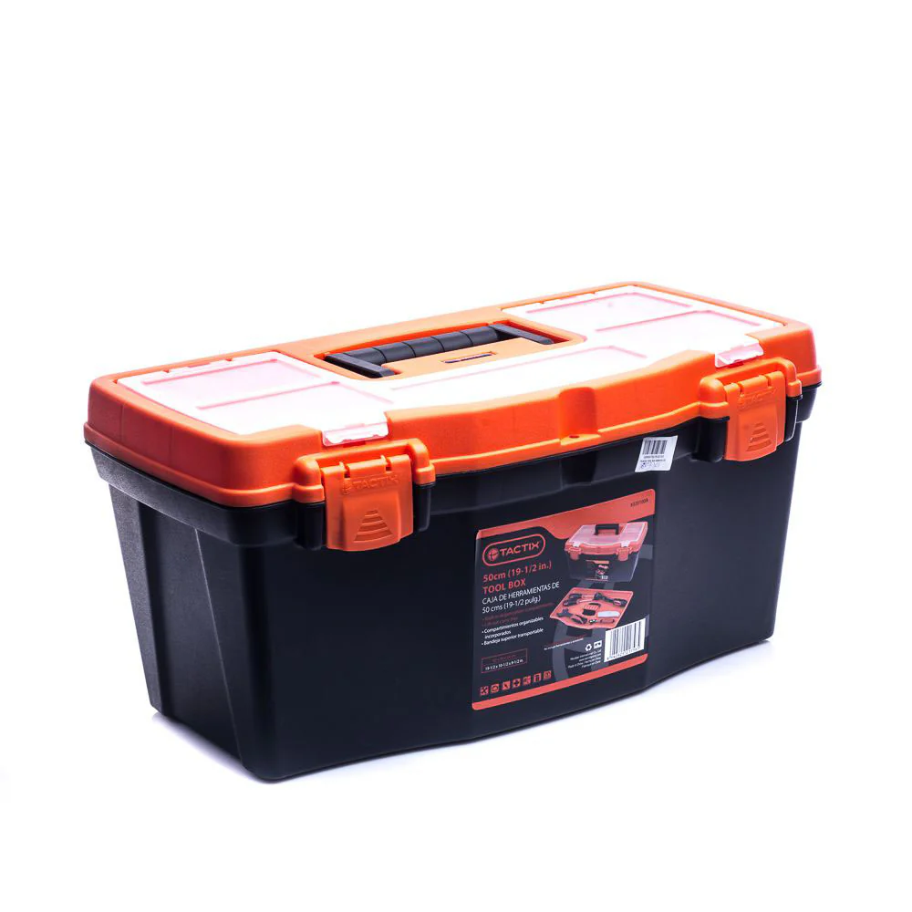 TACTIX Plastic Tool Box (50cm/19'") - Image 6