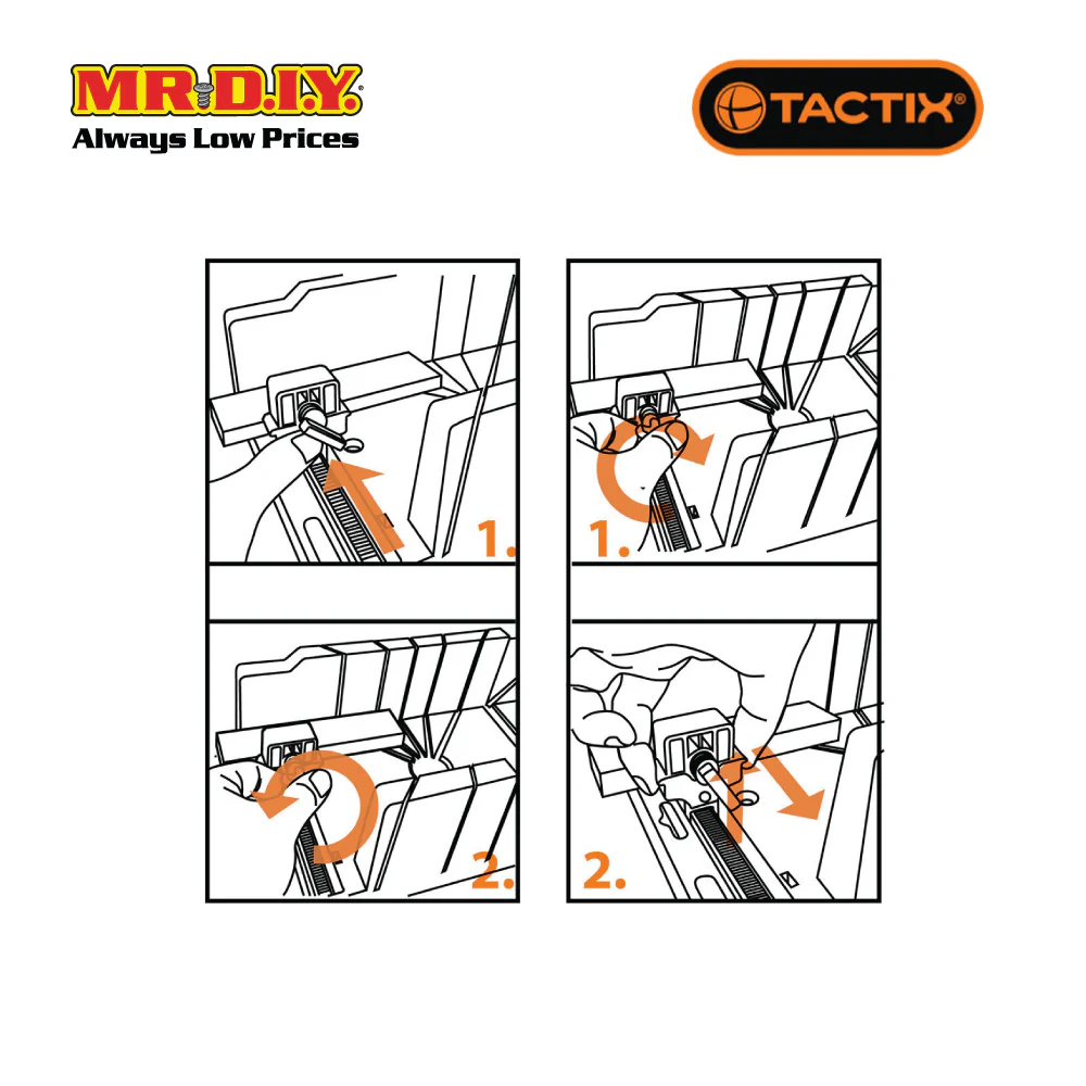 (MR.DIY) TACTIX Quick Action Mitre Box - Image 2