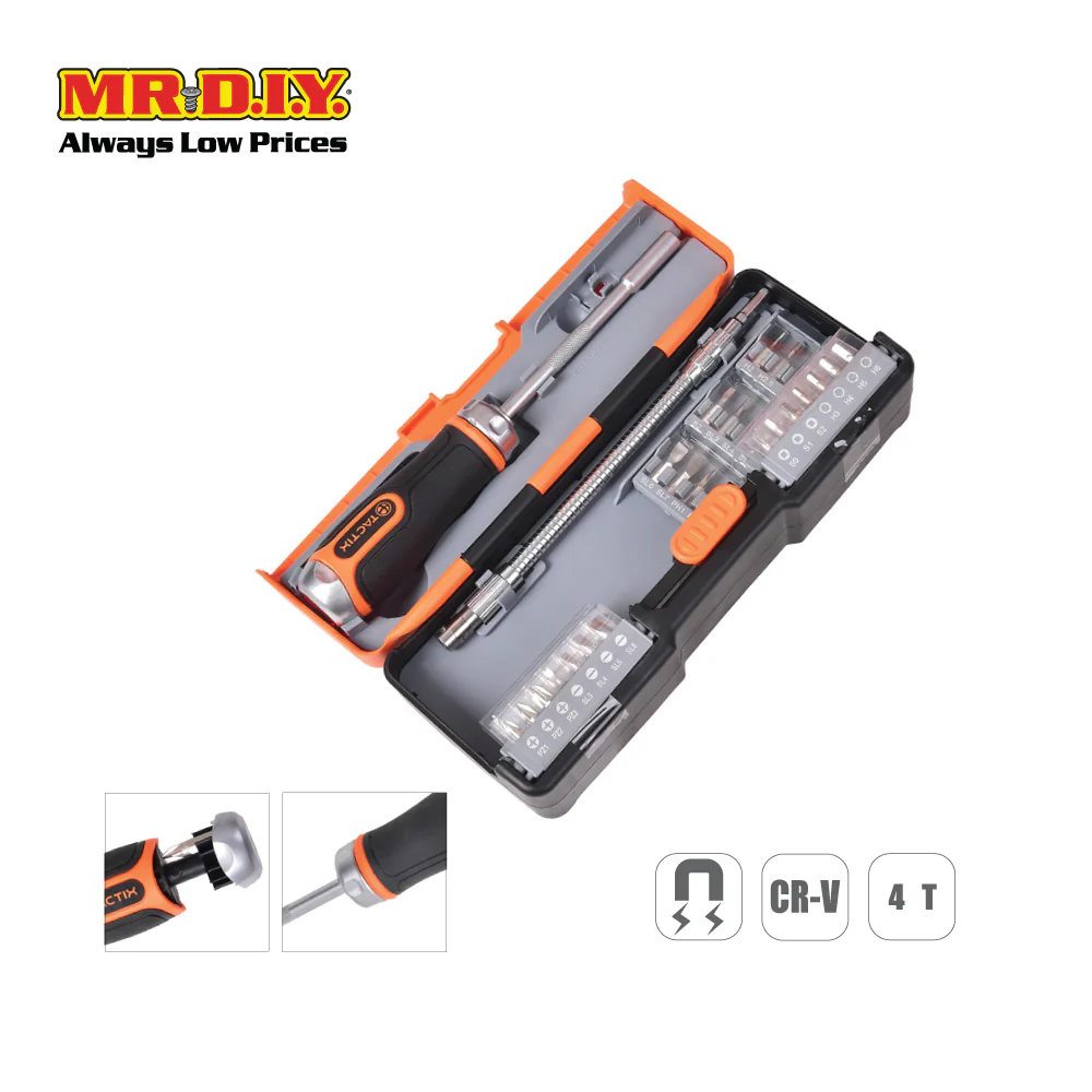 TACTIX Ratchet Driver & Bits Set (43 pieces) - Image 2
