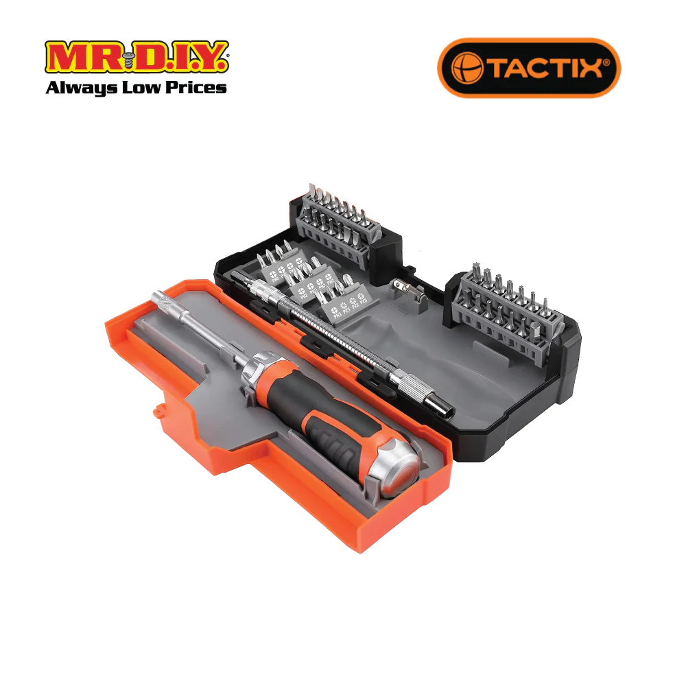 TACTIX Ratchet Driver & Bits Set (43 pieces) - Image 4