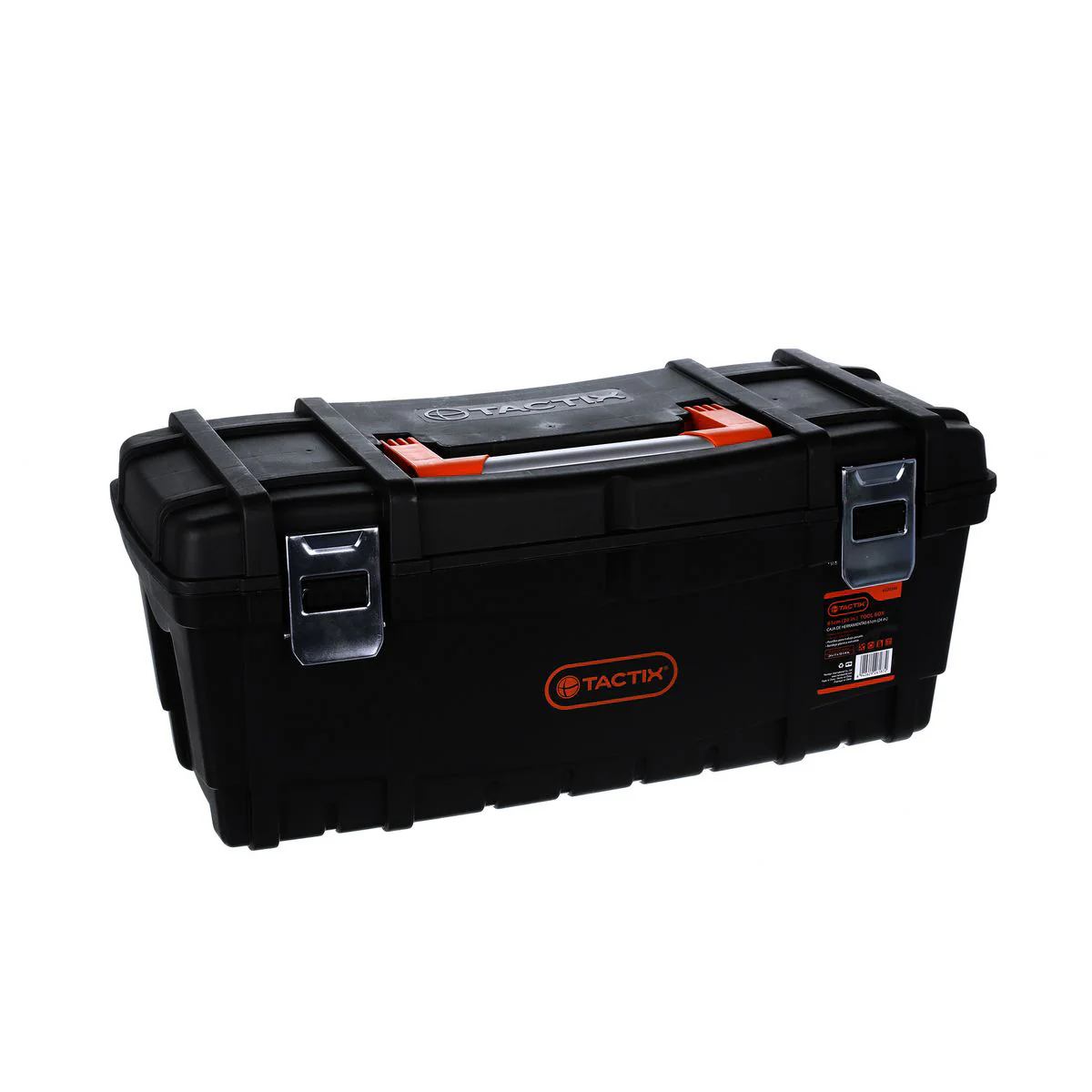 TACTIX Rectangular Plastic Storage Tool Box (61cm) - Image 4