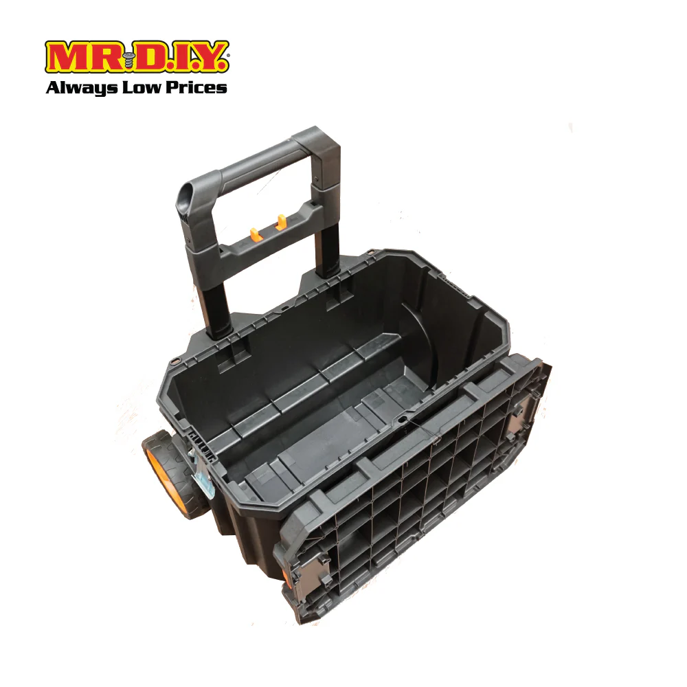 TACTIX Rolling Tool Box Storage Organizer Light Modular System With Wheels 320385 (63.2 x 36.7 x 37.4cm) - Image 6