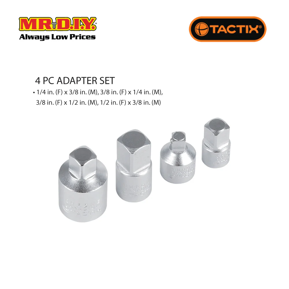 TACTIX Socket Adapter Set (4 pieces) - Image 2