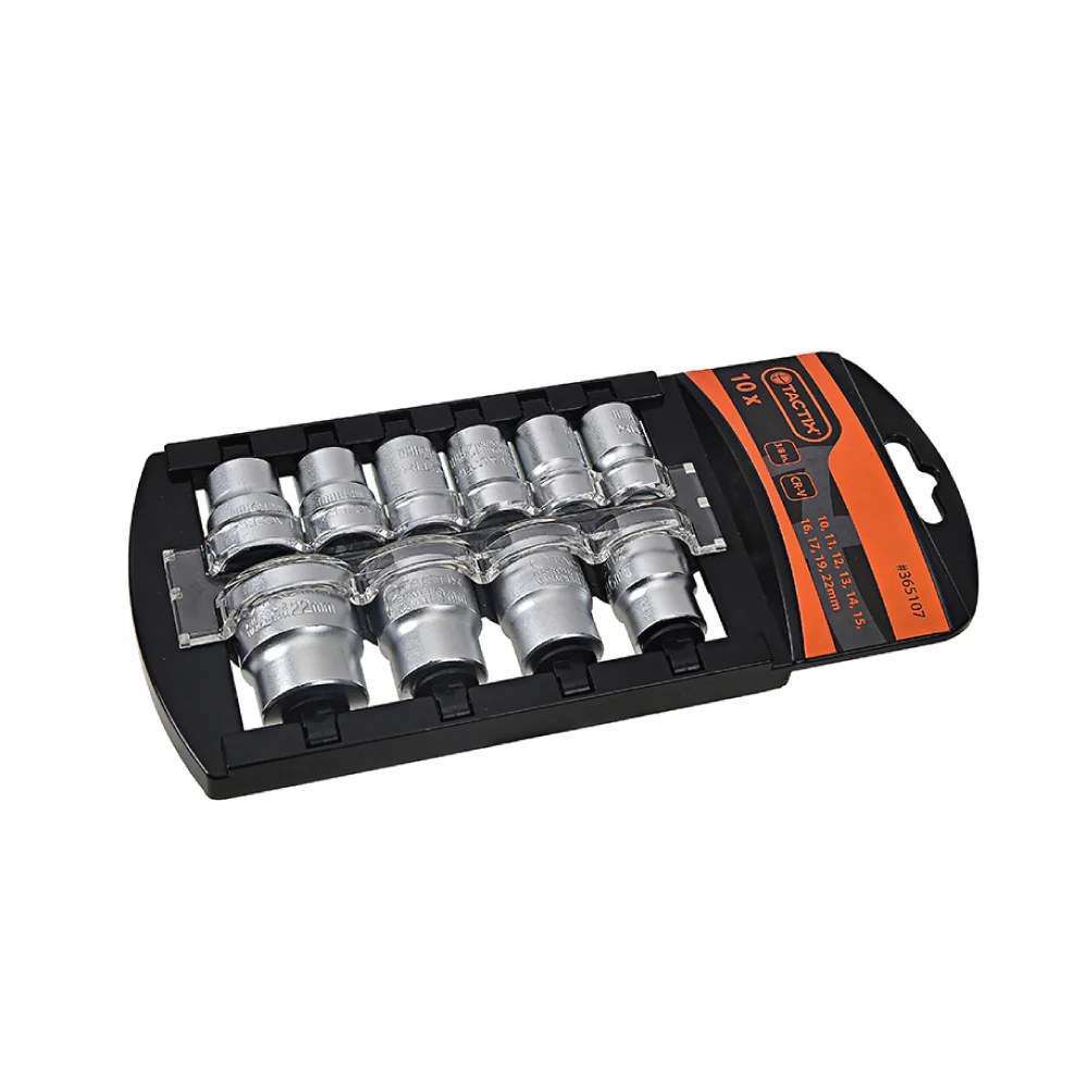 TACTIX Socket Set (10 pieces x 3/8 Inch) - Image 2