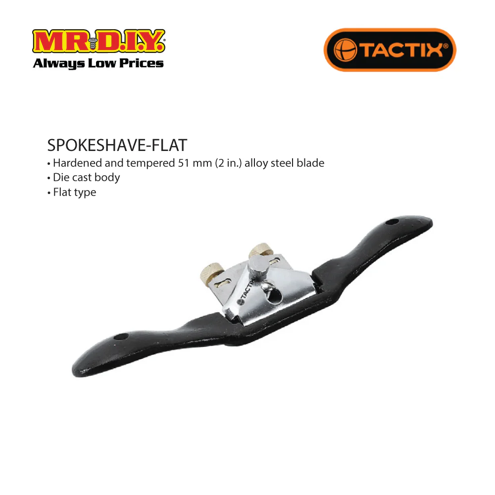 TACTIX Spokeshave Flat (250mm) - Image 2