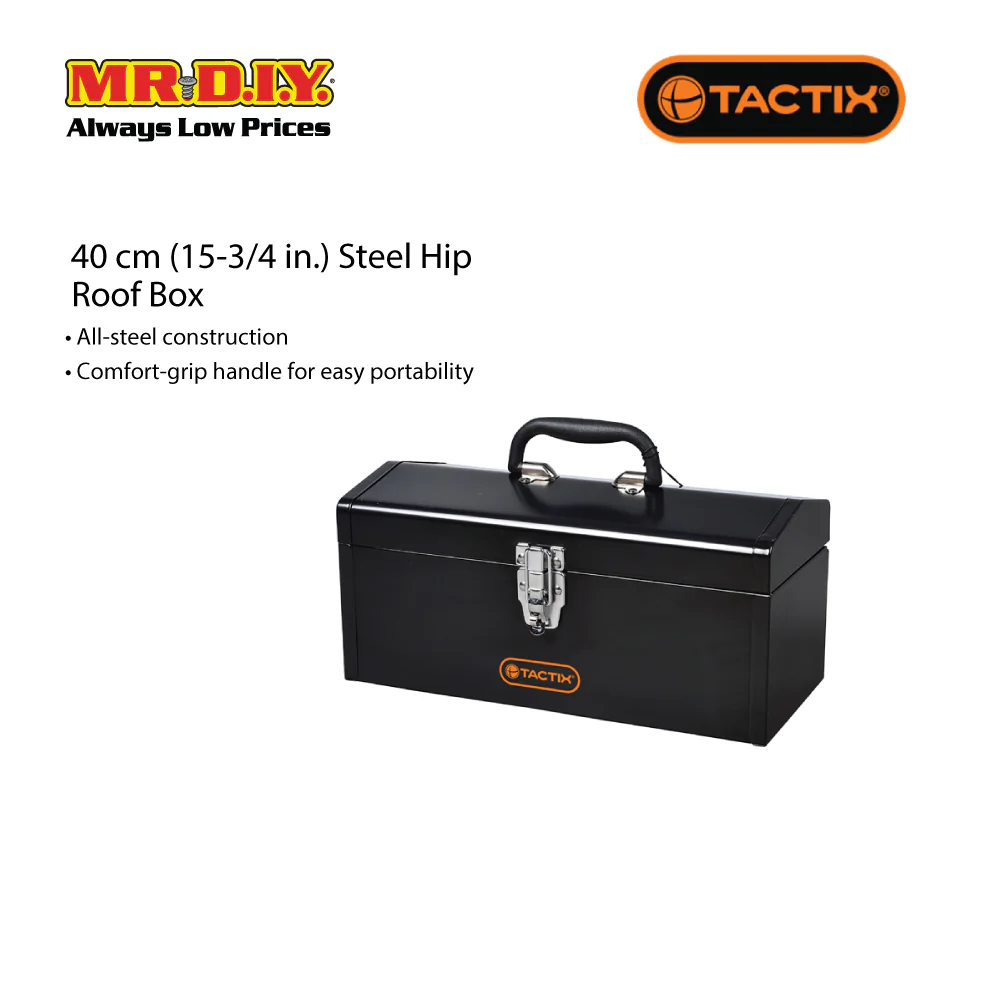 TACTIX Steel Hip Roof Box (40cm) - Image 2