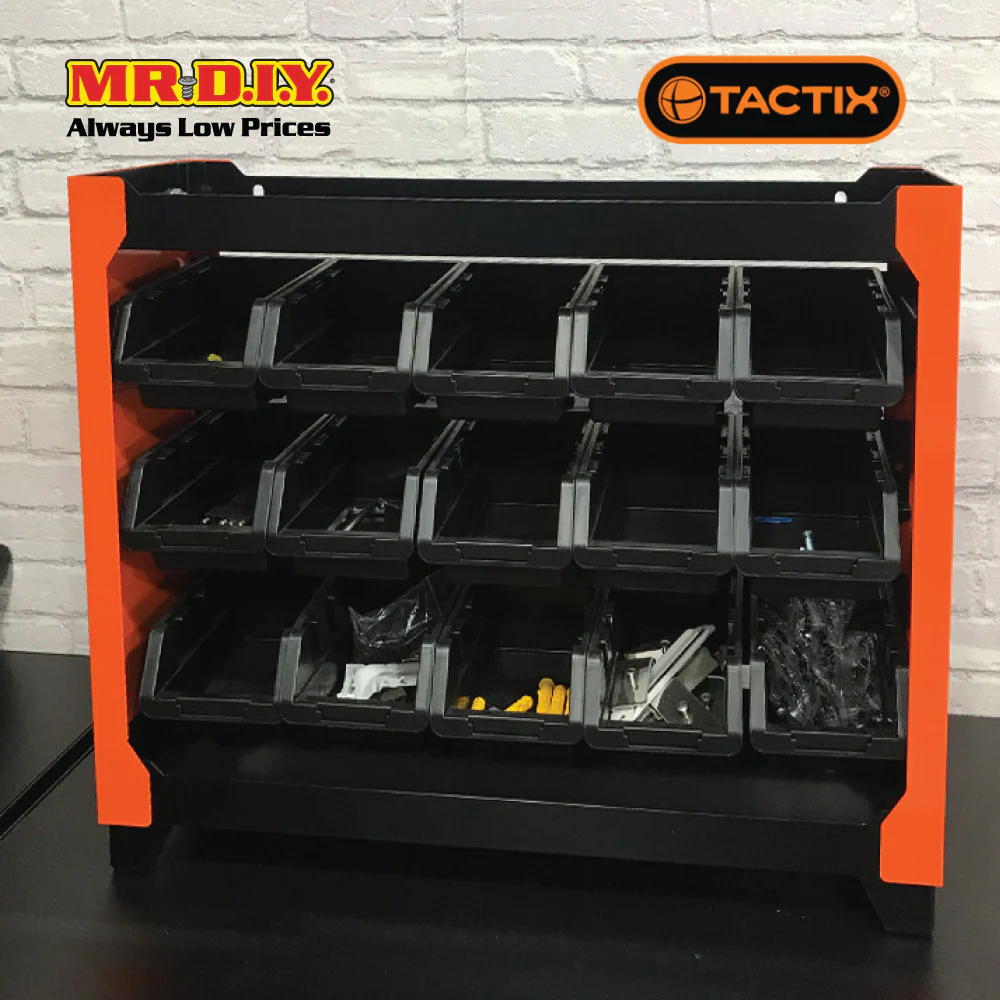 TACTIX Storage Bin Cabinet (15 pieces) - Image 2