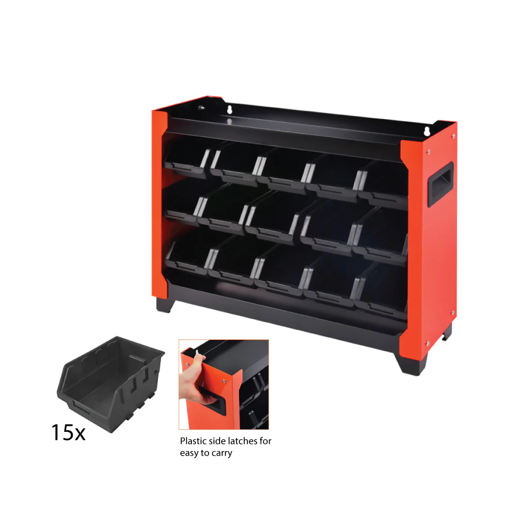 TACTIX Storage Bin Cabinet (15 pieces) - Image 6