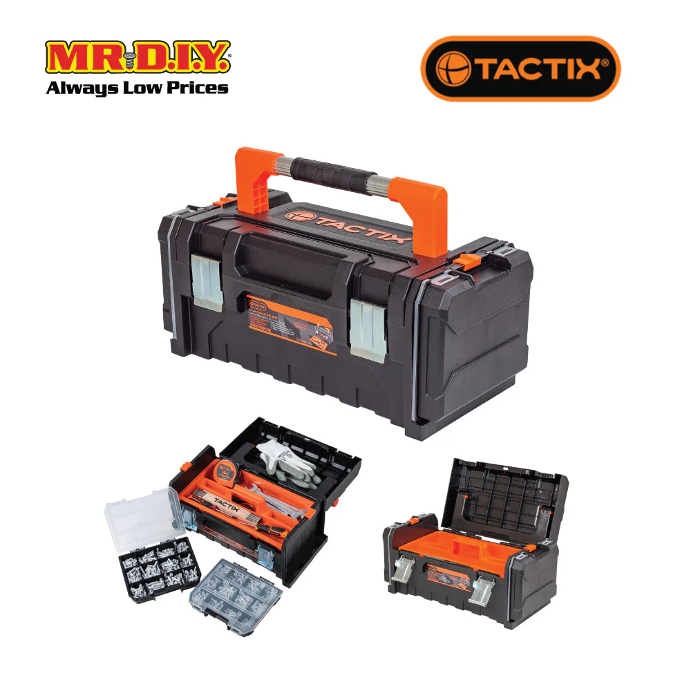 TACTIX Tool Box With Side Organizers 51cm (20inch) - Image 4