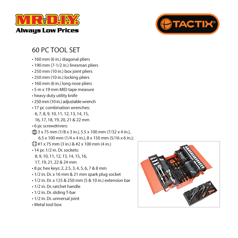 TACTIX Tool Set (60 pieces) - Image 3