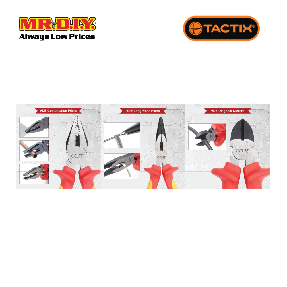 TACTIX VDE Pliers (3 pieces) - Image 3