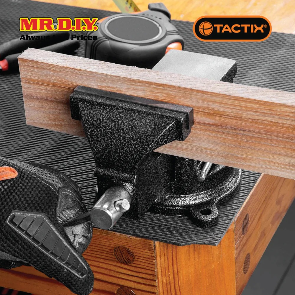 TACTIX Vise Bench Fixed Base (150mm x 6 Inch) - Image 3