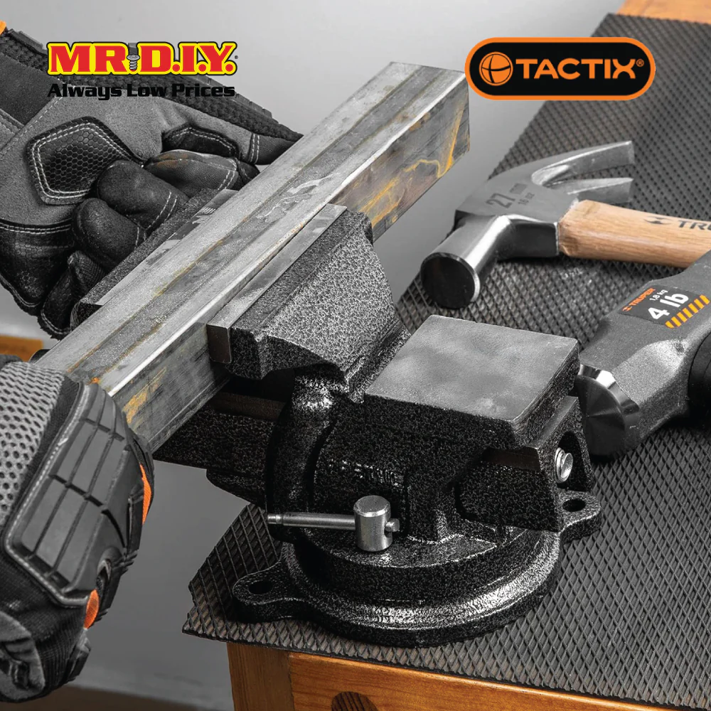 TACTIX Vise Bench Fixed Base (150mm x 6 Inch) - Image 5