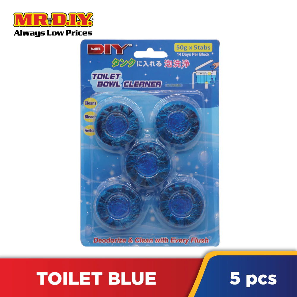 Toilet Bowl Cleaner Blue Tablet 50Gx5 pieces - Image 2