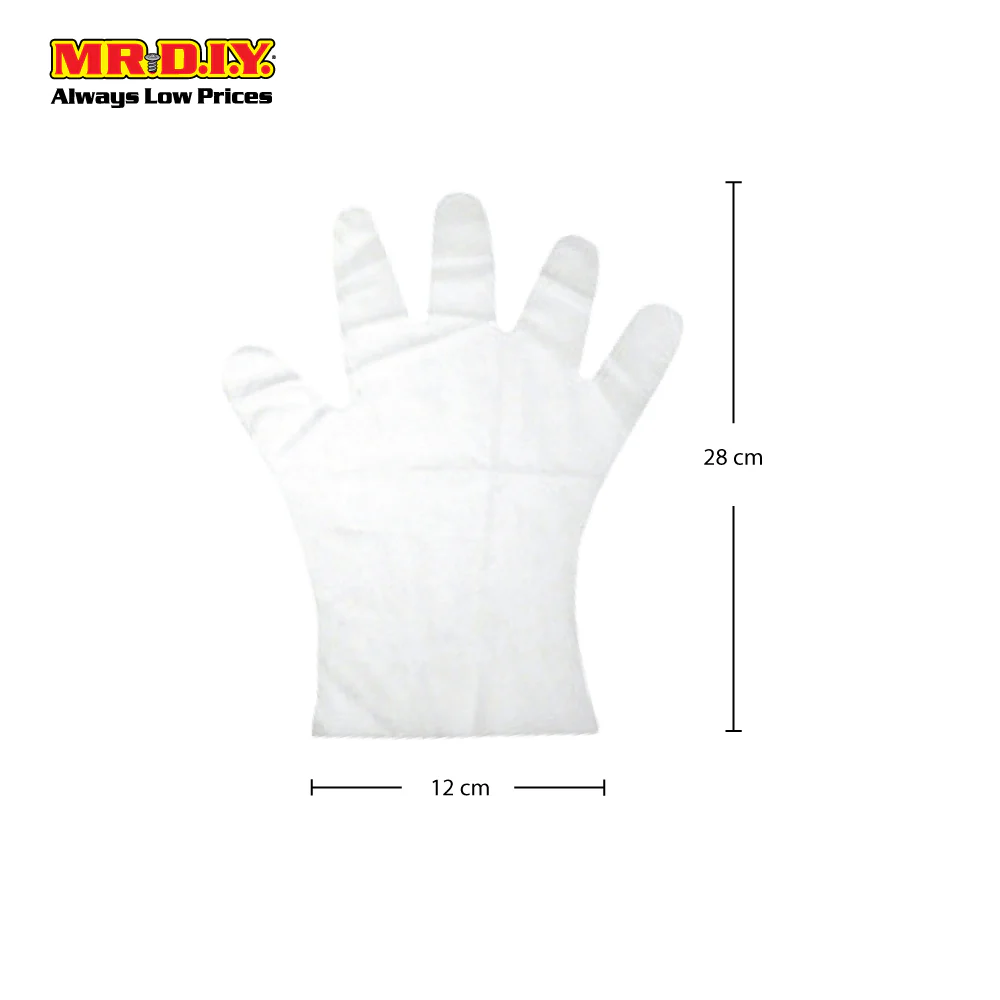 TOP GLOVE Hanging Cast Polyethylene Disposable Gloves (Size: S) - Image 3