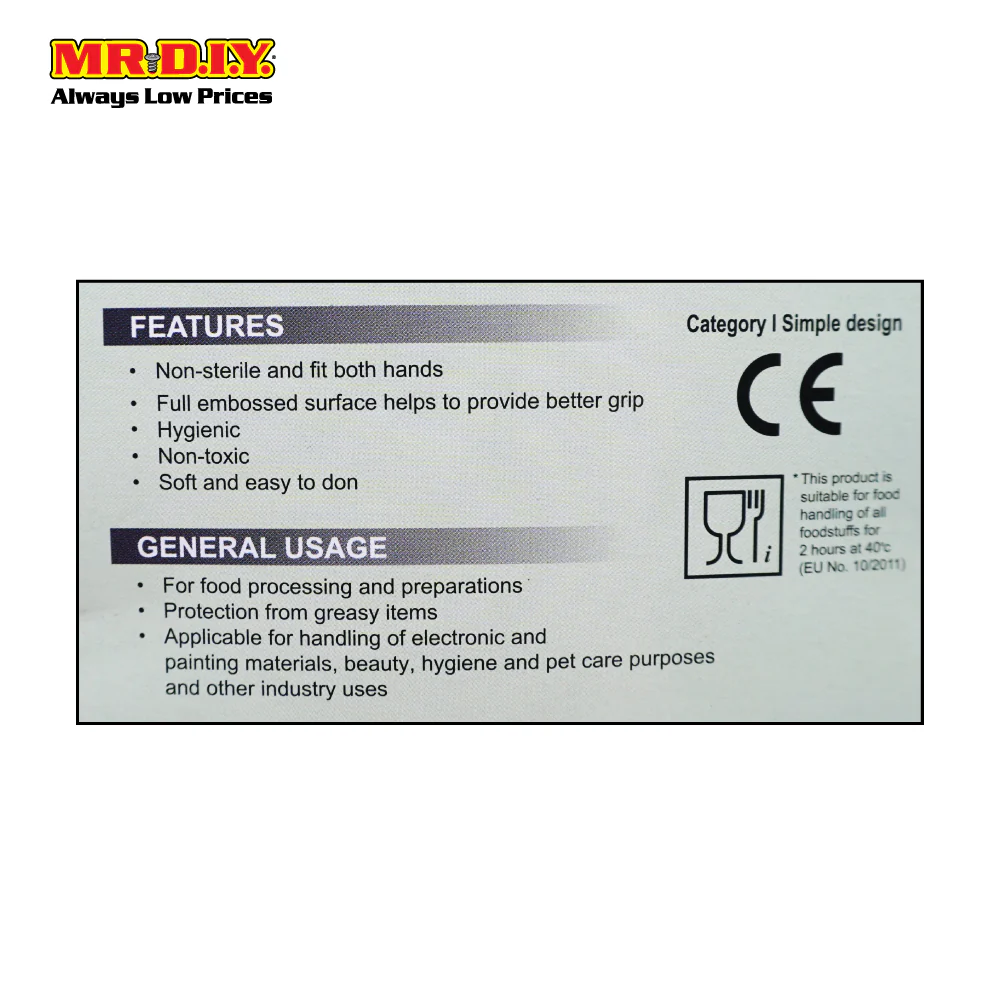 TOP GLOVE Hanging Cast Polyethylene Disposable Gloves (Size: S) - Image 4