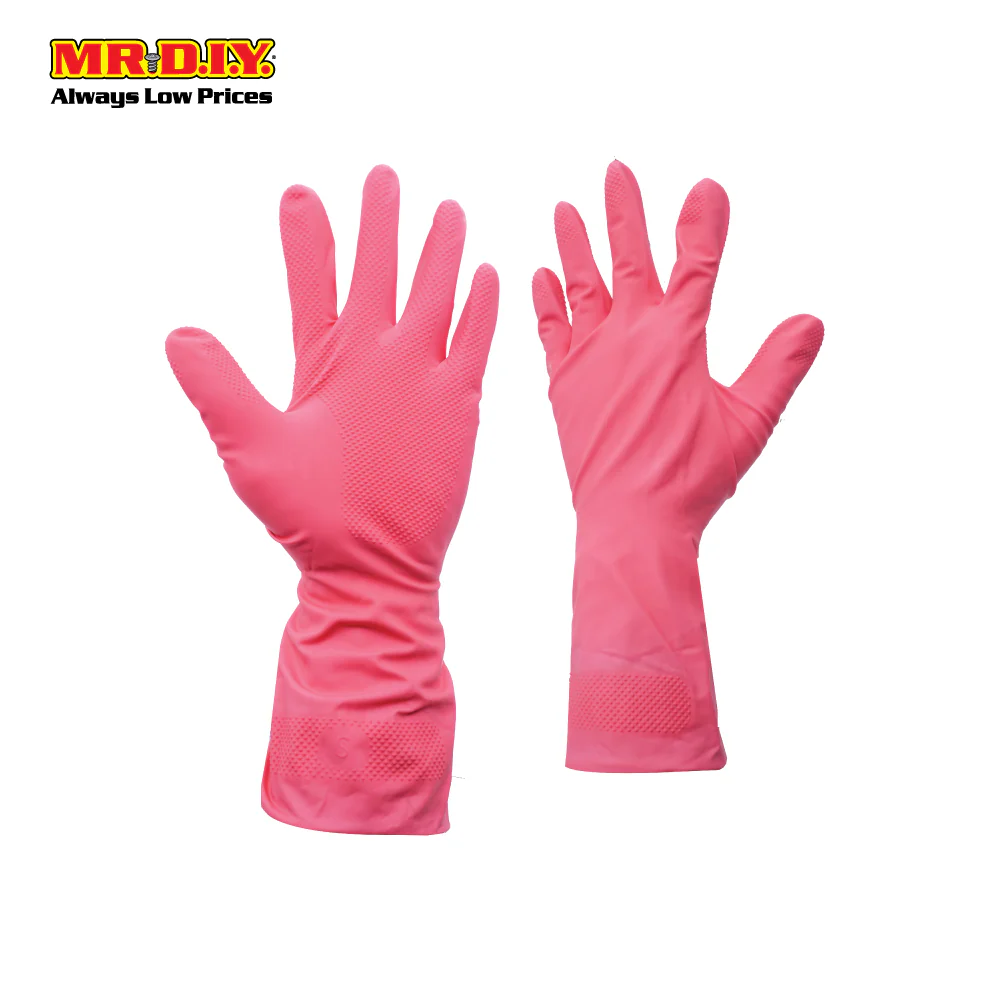 TOP GLOVE PolyCare Gloves Pink (Size: M) - Image 2