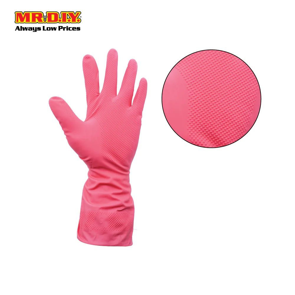 TOP GLOVE PolyCare Gloves Pink (Size: M) - Image 3