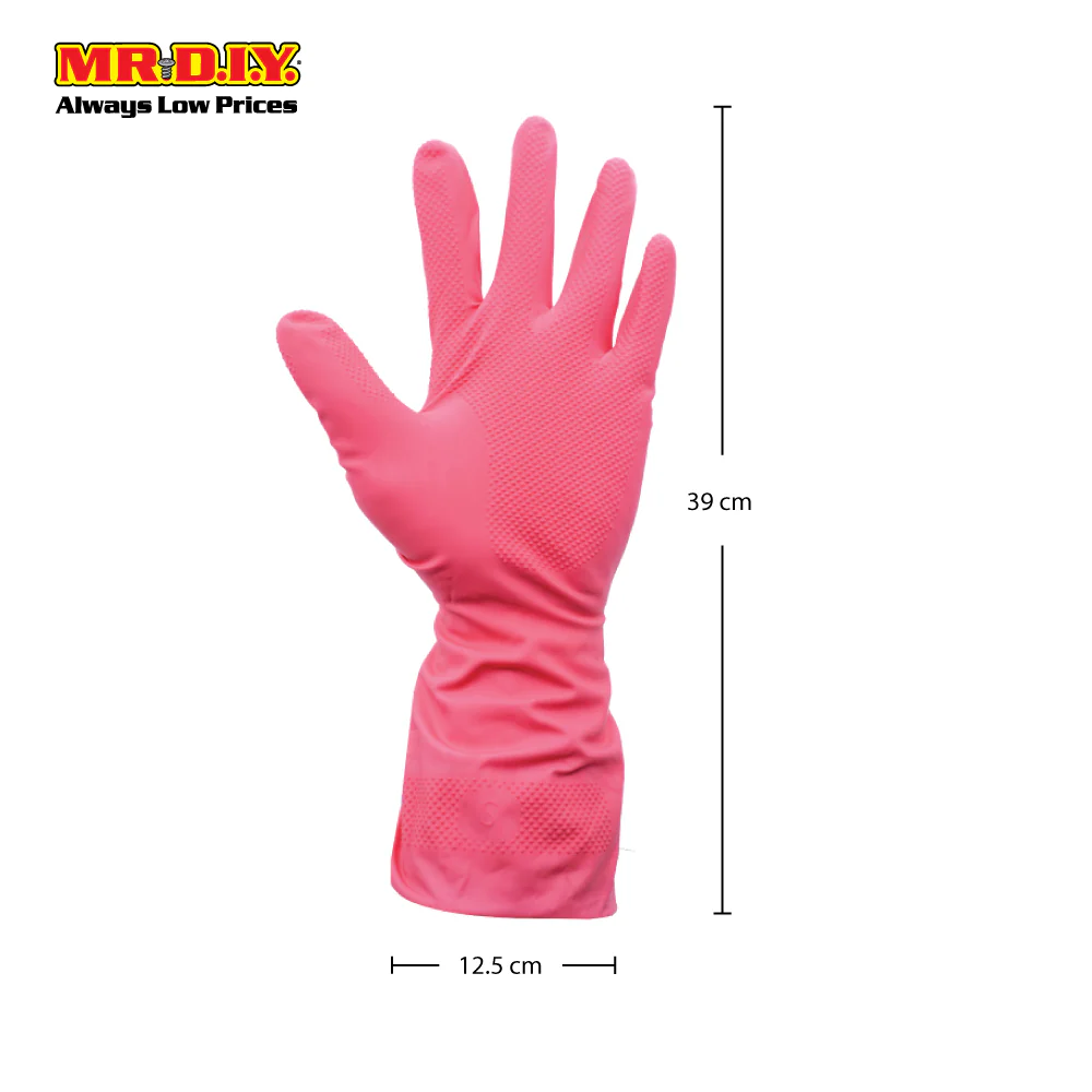 TOP GLOVE PolyCare Gloves Pink (Size: M) - Image 4