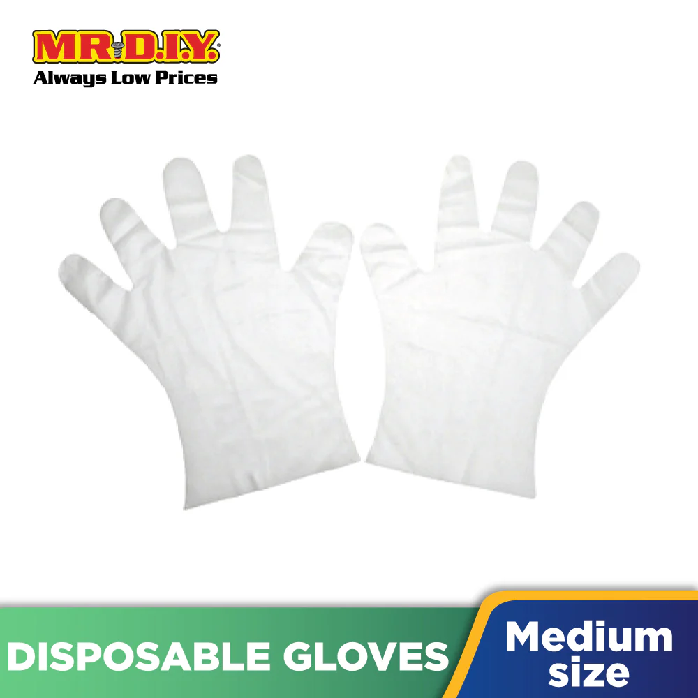 TOP GLOVE Pull Up Cast Polyethylene Disposable Gloves (Size: M) - Image 4