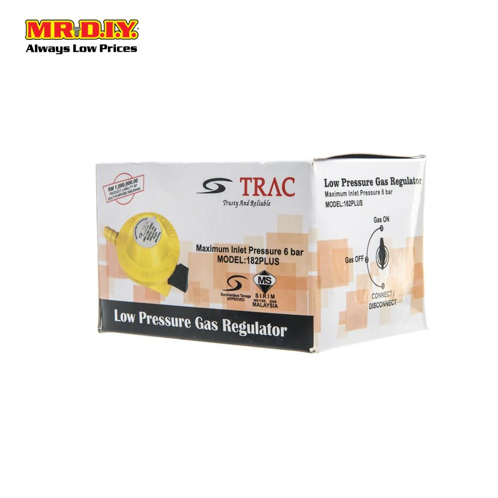 TRAC Low Pressure Gas Regulator Maximum Inlet Pressure 6 Bar Model 182 Plus - Image 4