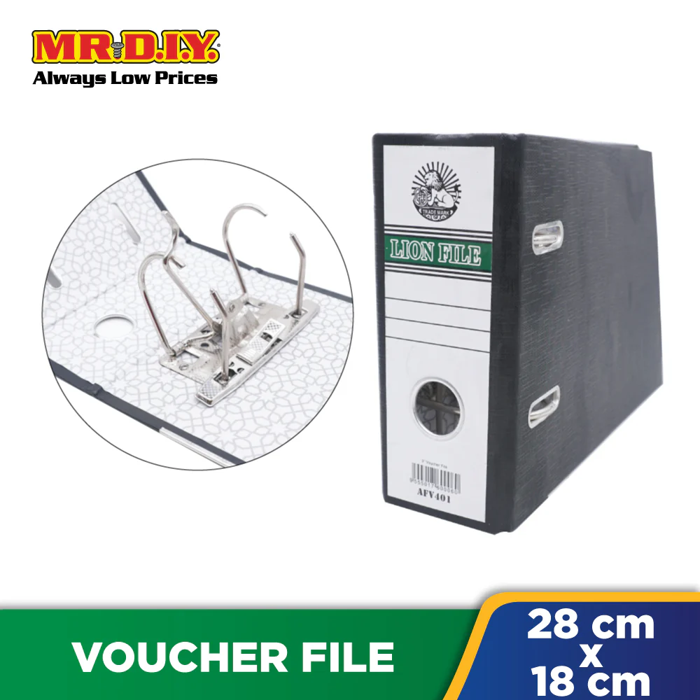 TRADEMARK Academy 3" Voucher Lion Lever Arch File - Image 2