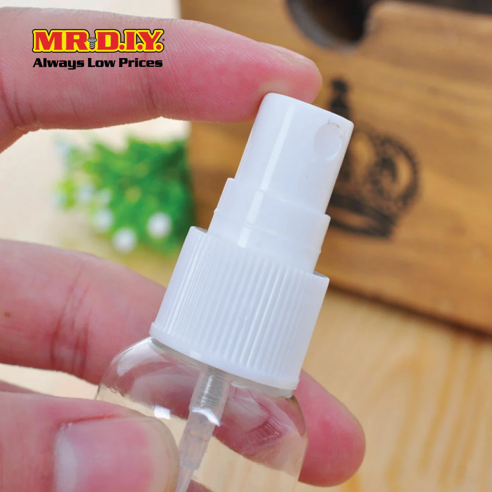 (MR.DIY) Mini Travel Transparent Spray & Pump Bottle Set (60ml) - Image 3