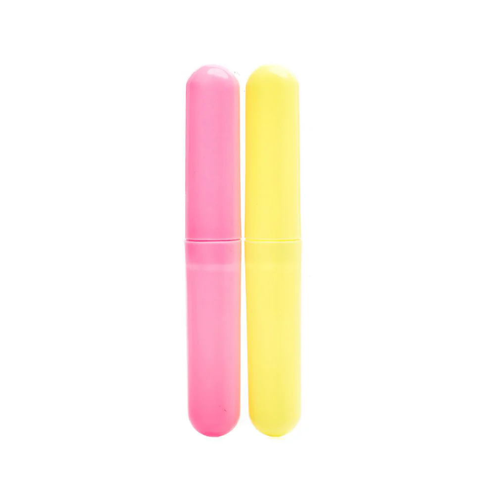 (MR.DIY) Portable Plastic Travel Toothbrush Case Container Holder Set (2pcs) - Image 3