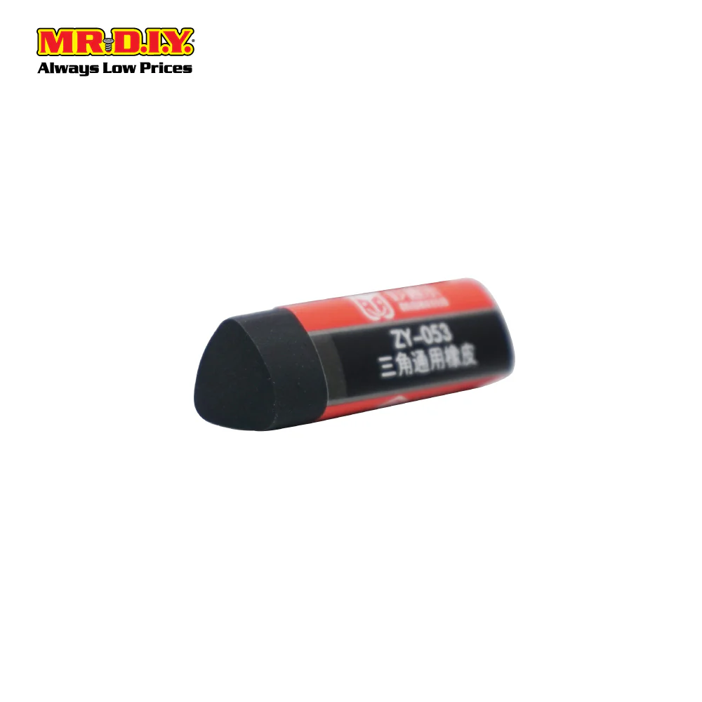 (MR.DIY) MOKEELO Triangular Multi-purpose Black Eraser Set - ZY053 (1.5cm x 5cm) - Image 5