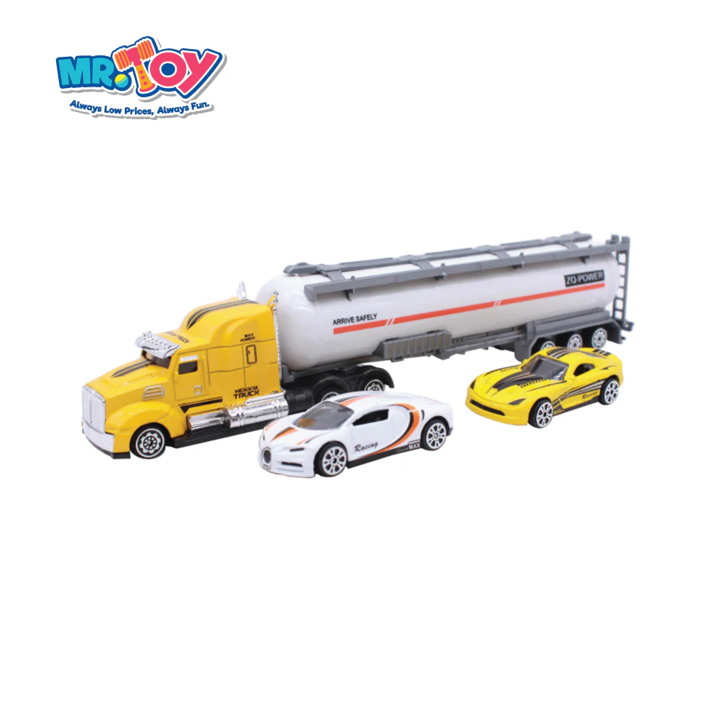 (MR. TOY) Truck+Car Play Set Zq-10033A - Image 2