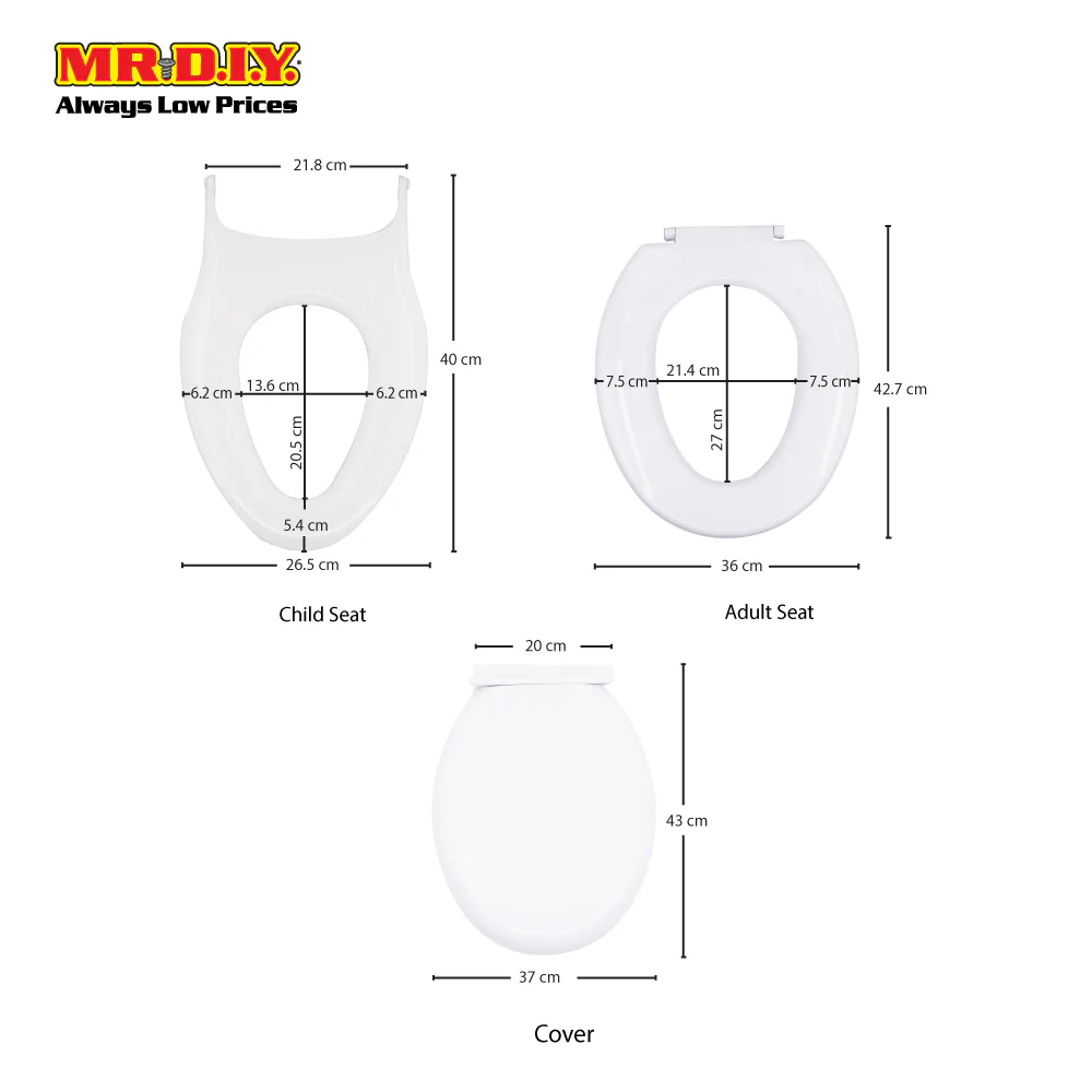TRUFLO Dual Function Adult and Kids Toilet Seat (1pc) - Image 2