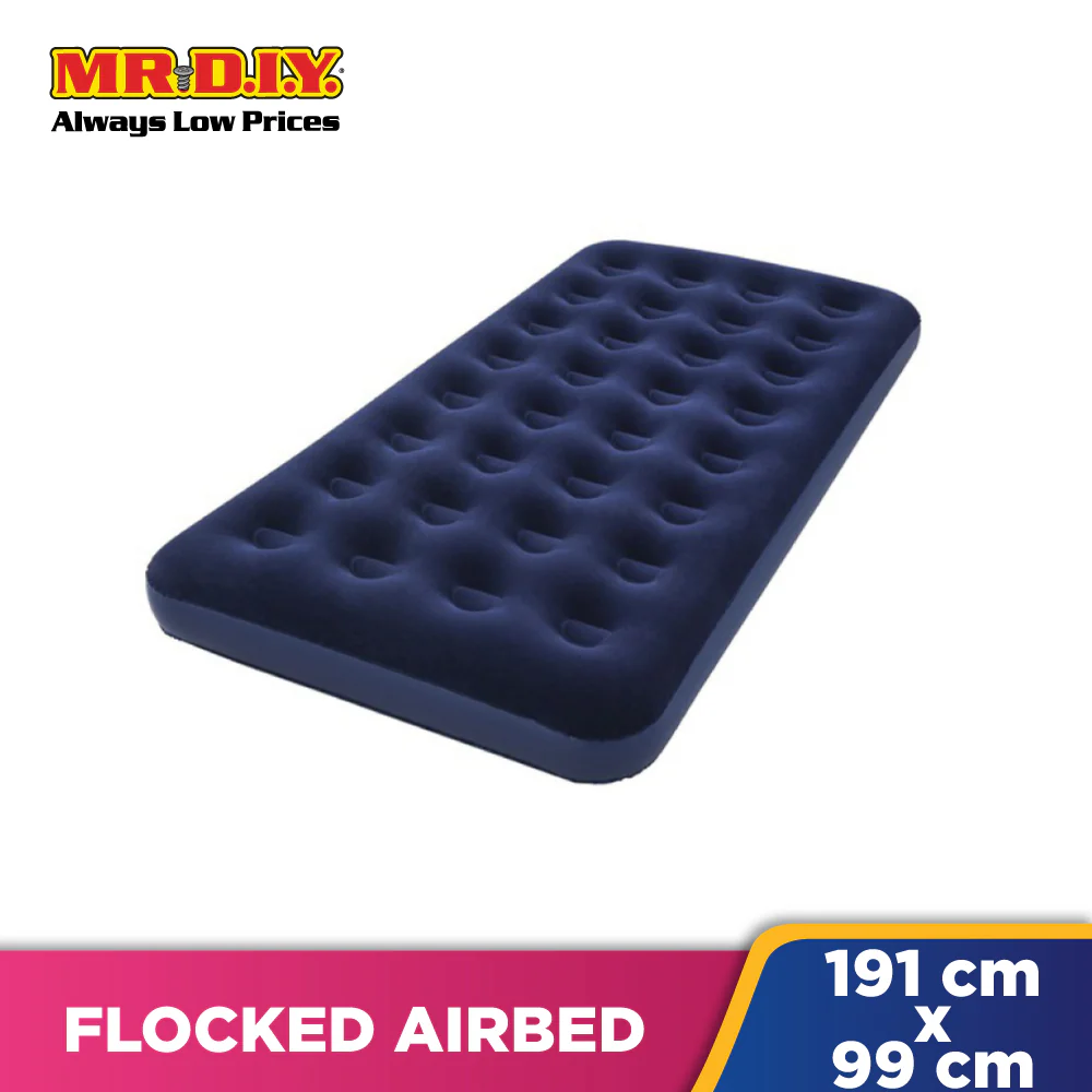 (MR.DIY) AVENLI Twin Flocked Inflatable Indoor Outdoor Air Bed (191cm x 99cm x 22cm) - Image 2