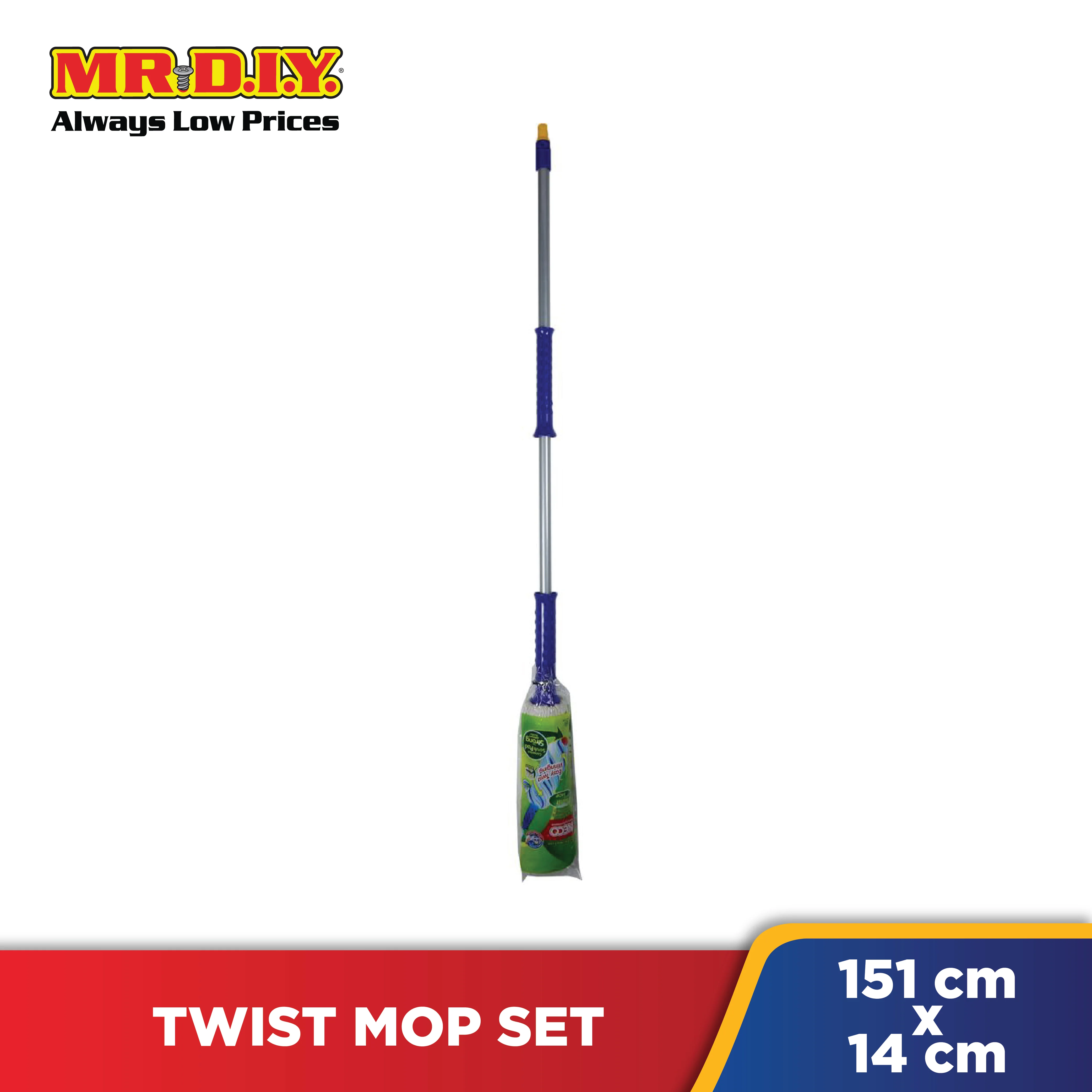 NECO Adjustable Twist Squeeze Mop With Holder - Image 2