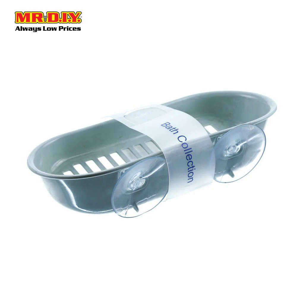 Two Suction Cups Bathroom Oval Soap Holder - Image 2