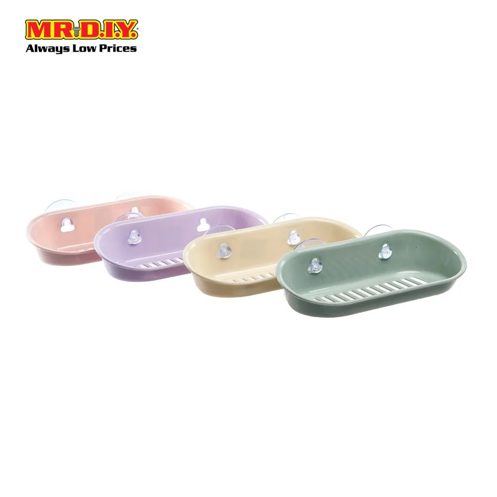 Two Suction Cups Bathroom Oval Soap Holder - Image 3