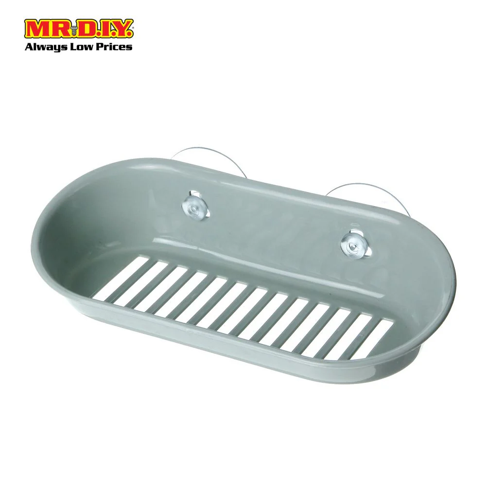 Two Suction Cups Bathroom Oval Soap Holder - Image 5