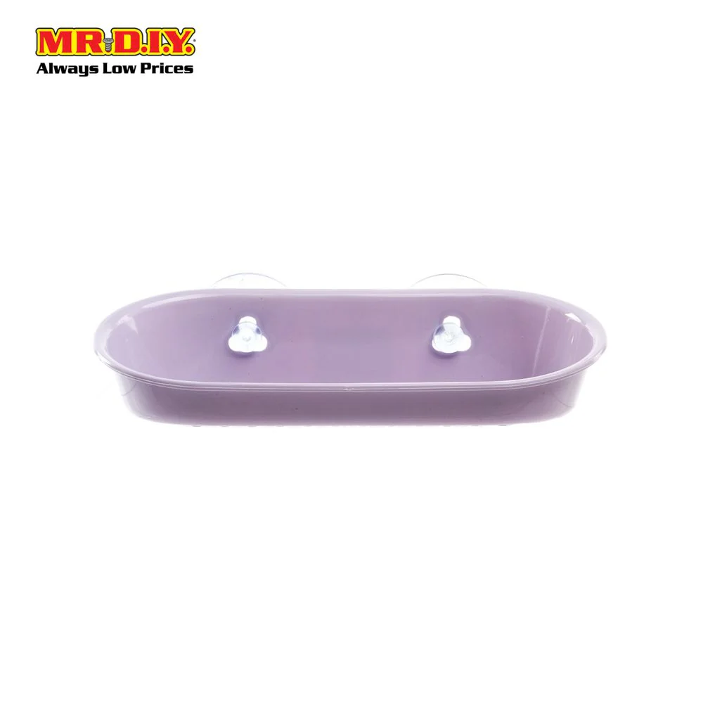 Two Suction Cups Bathroom Oval Soap Holder - Image 7
