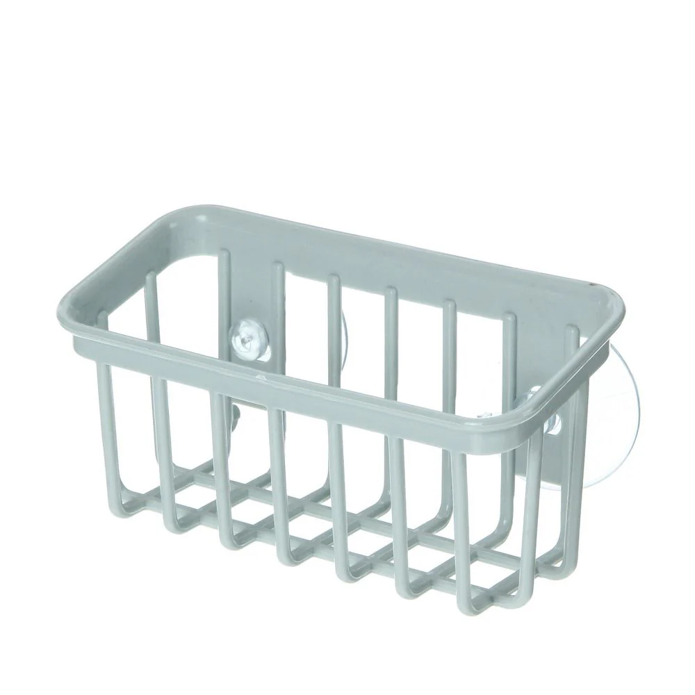 Two Suction Cups Cage Liked Bathroom Toiletries Holder - Image 6