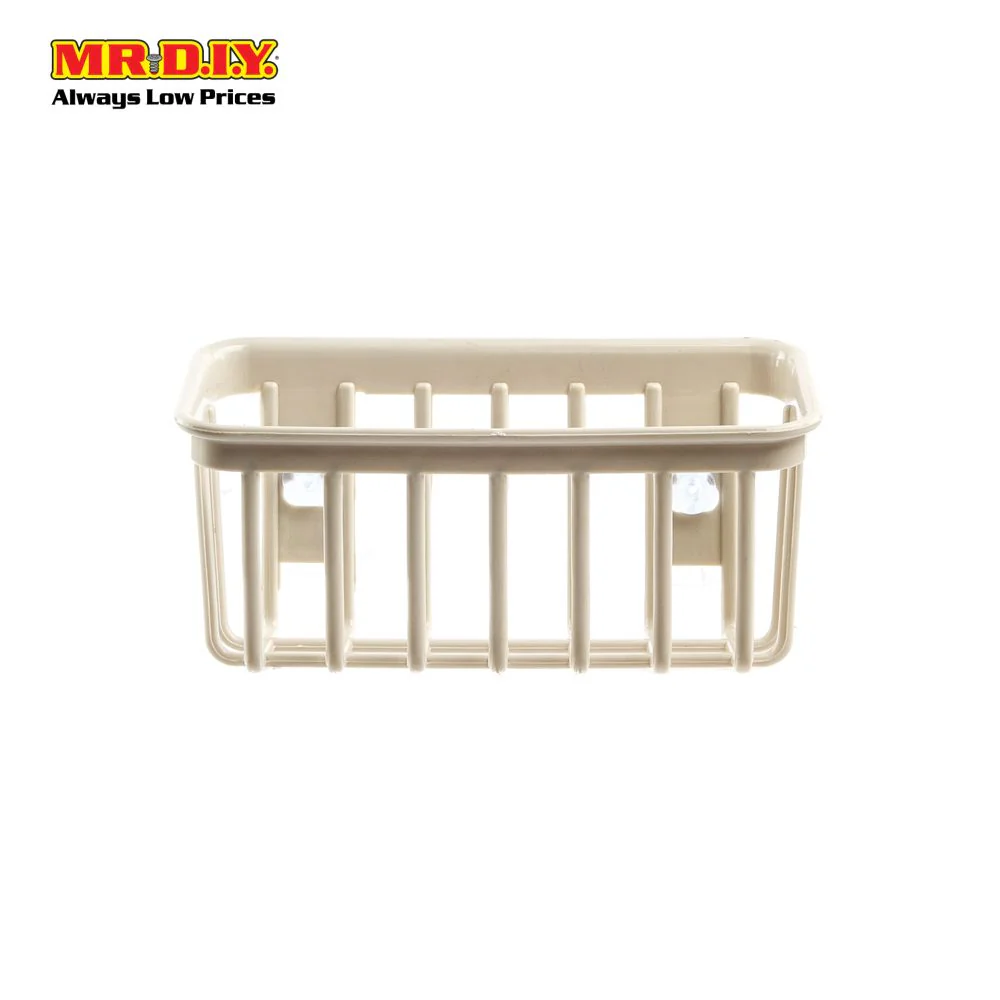 Two Suction Cups Cage Liked Bathroom Toiletries Holder - Image 7