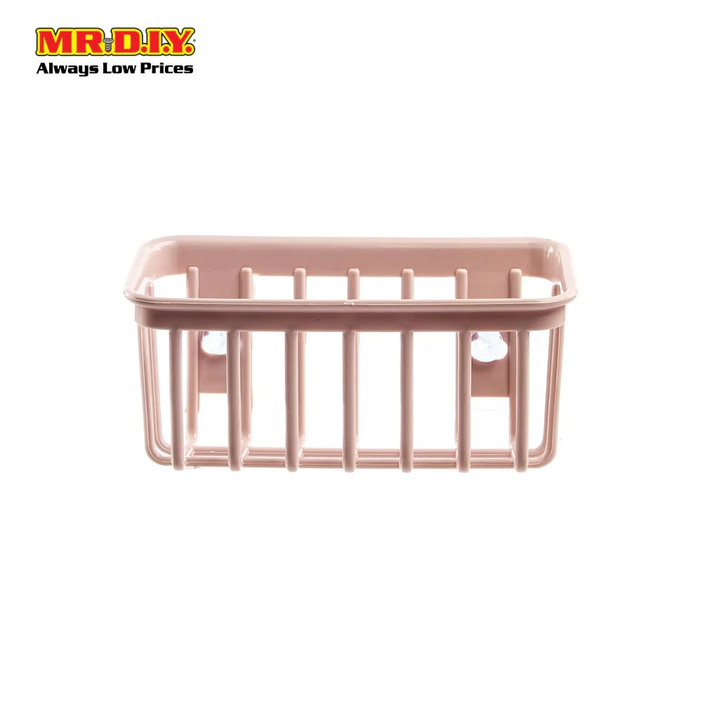 Two Suction Cups Cage Liked Bathroom Toiletries Holder - Image 9