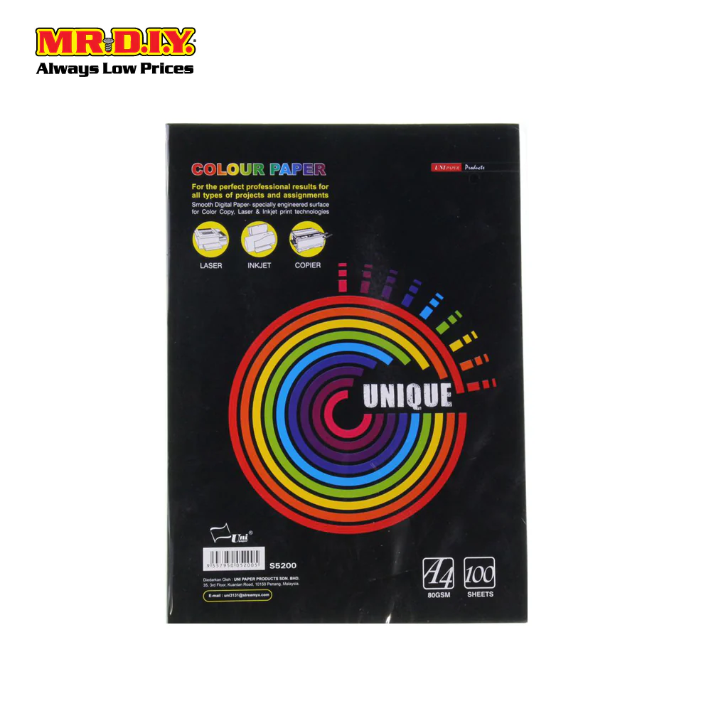 UNIQUE Colour Paper 100's A4 (80gsm) - Image 3