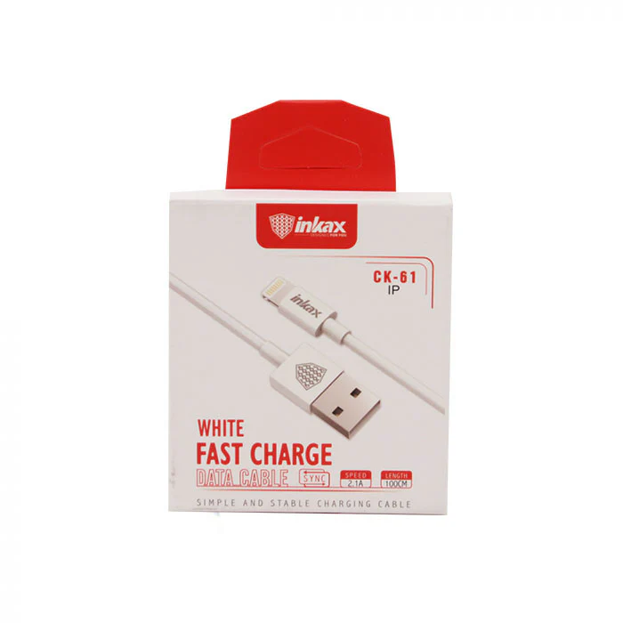 INKAX Fast Charge Data Cable 2.1A (1M) IP - Image 2