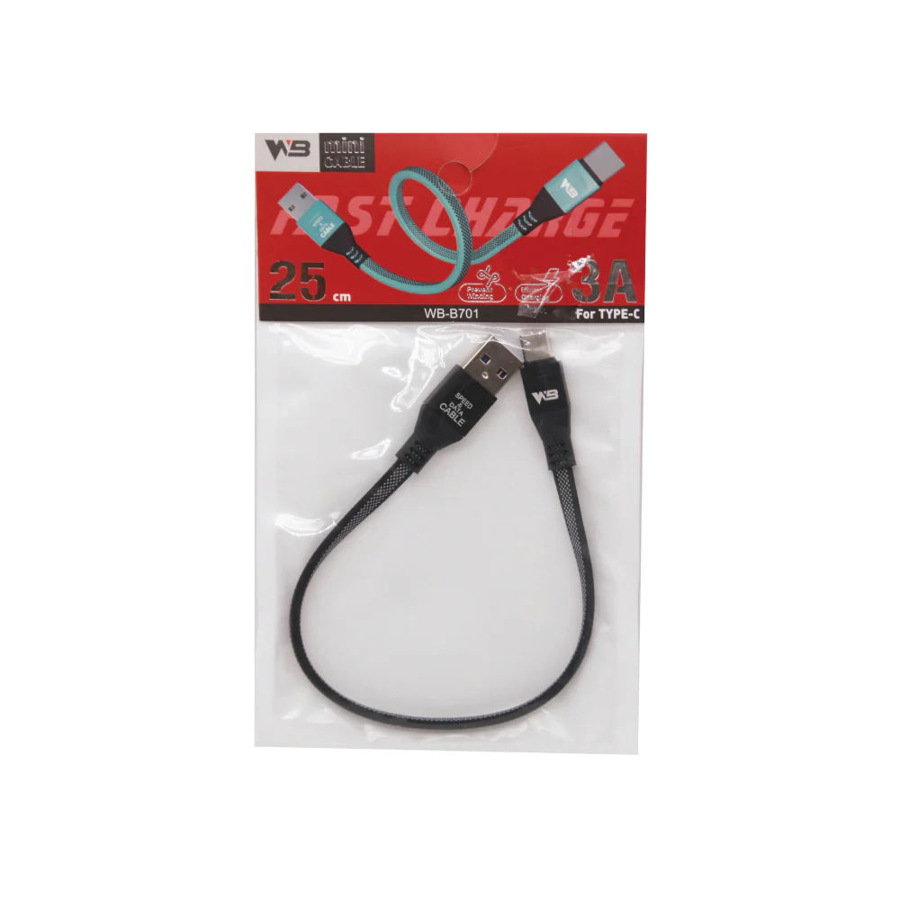 Usb Cable -Typec Wb-B701 25Cm - Image 2
