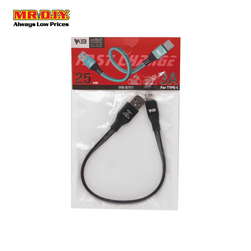Usb Cable -Typec Wb-B701 25Cm - Image 4