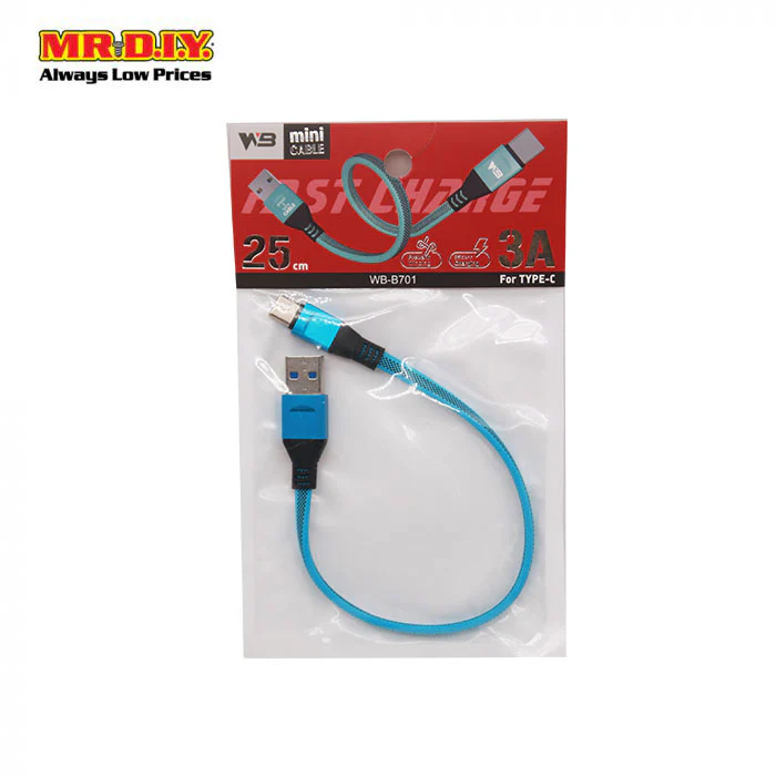 Usb Cable -Typec Wb-B701 25Cm - Image 6