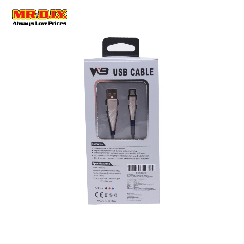 Usb Cable -V8 Wb-B310 - Image 5